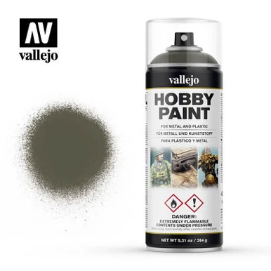 Vallejo Paint Russian Green 4BO AFV Solvent-Based Acrylic Paint 400ml Spray