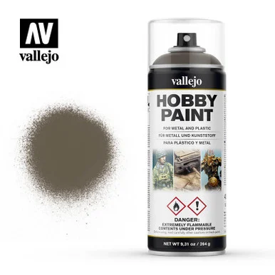 Vallejo Paint US Olive Drab AFV Solvent-Based Acrylic Paint 400ml Spray