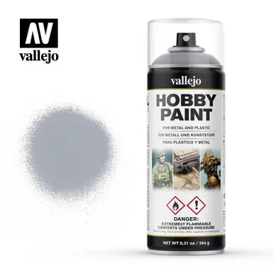 Vallejo Paint Silver Fantasy Solvent-Based Acrylic Paint 400ml Spray