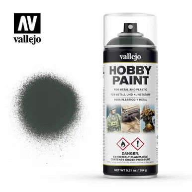 Vallejo Paint Dark Green Fantasy Solvent-Based Acrylic Paint 400ml Spray