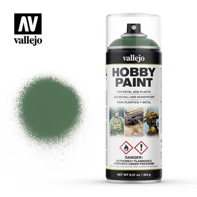 Vallejo Paint Sick Green Fantasy Solvent-Based Acrylic Paint 400ml Spray