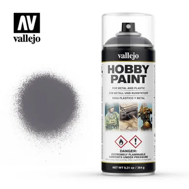 Vallejo Paint Gunmetal Fantasy Solvent-Based Acrylic Paint 400ml Spray