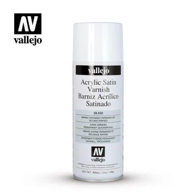 Vallejo Acrylic Satin Varnish 400ml Spray