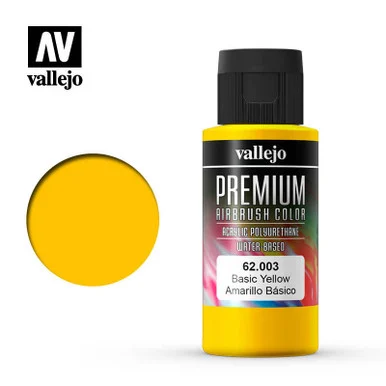 Vallejo Paint 60ml Bottle Basic Yellow Premium
