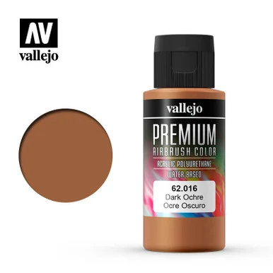 Vallejo Paint 60ml Bottle Dark Ochre Premium