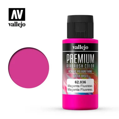 Vallejo Paint 60ml Bottle Fluorescent Magenta Premium