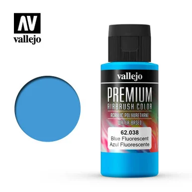 Vallejo Paint 60ml Bottle Fluorescent Blue Premium