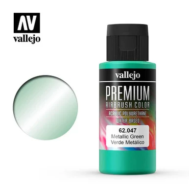 Vallejo Paint 60ml Bottle Metallic Green Premium