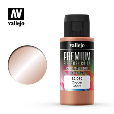 Vallejo Paint 60ml Bottle Metallic Copper Premium