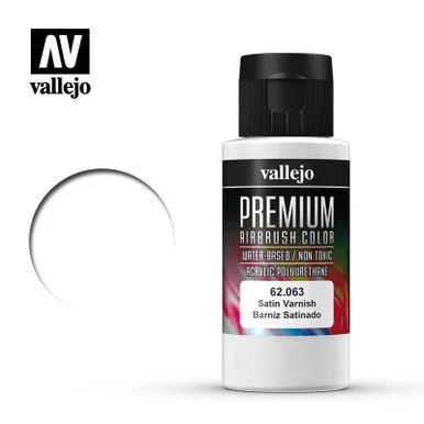 Vallejo Paint 60ml Bottle Satin Varnish Premium