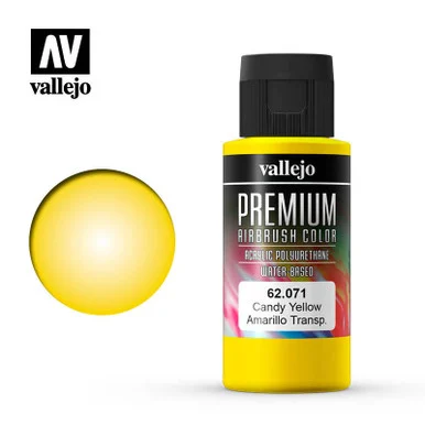 Vallejo Paint 60ml Bottle Candy Yellow Premium