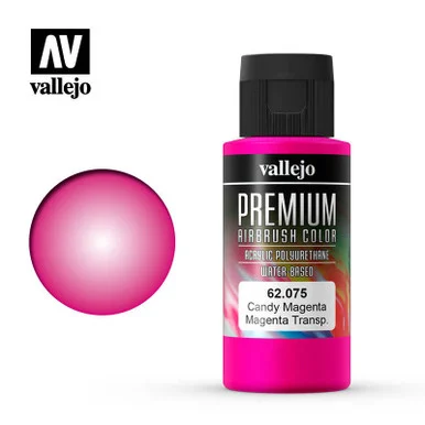 Vallejo Paint 60ml Bottle Candy Magenta Premium