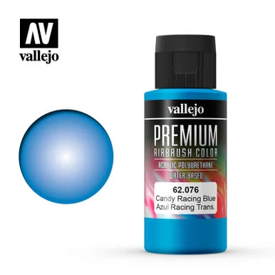 Vallejo Paint 60ml Bottle Candy Racing Blue Premium