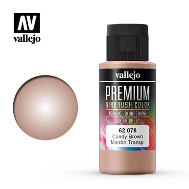 Vallejo Paint 60ml Bottle Candy Brown Premium