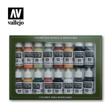 Vallejo Paint 17ml Bottle WWII German Model Color Paint Set (16 Colors)