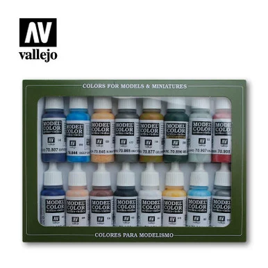 Vallejo Paint 17ml Bottle American Civil War Model Color Paint Set (16 Colors)
