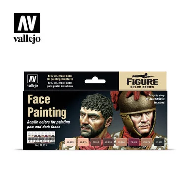 Vallejo Paint 17ml Bottle Face Painting Set (8 Colors)