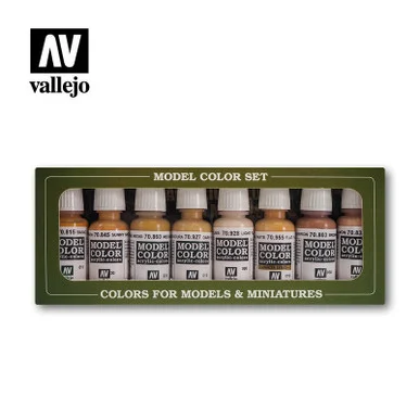 Vallejo Paint 17ml Bottle Face & Skin Tones Model Color Paint Set (8 Colors)