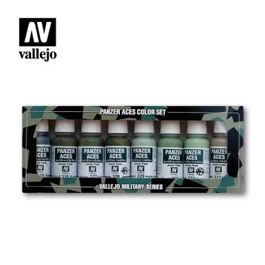 Vallejo Paint 17ml Bottle Panzer Aces Paint Set #4 Crew Uniforms