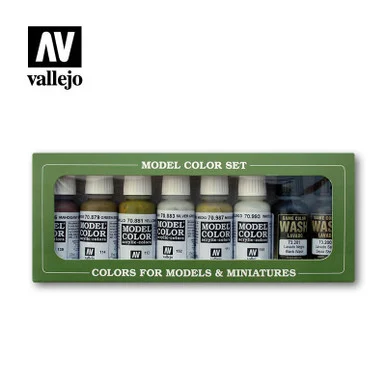 Vallejo Paint 17ml Bottle 8 Color Set - Building Colors