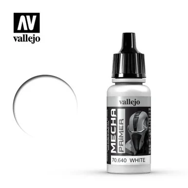 Vallejo Paint 17ml Bottle White Primer Mecha Color