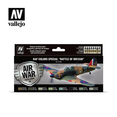 Vallejo Paint 17ml Bottle RAF Special Battle of Britain Model Air War Paint Set (8 Colors)
