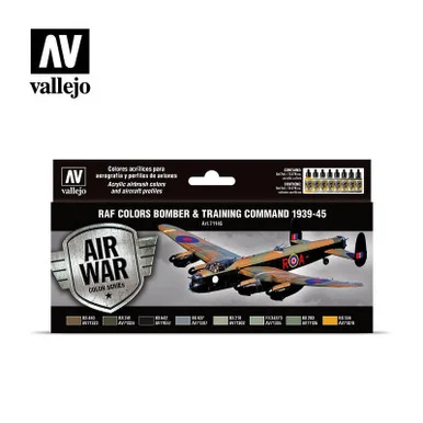 Vallejo Paint 17ml Bottle RAF Bomber & Training Air Command 1939-1945 Model Air War Paint Set (8 Colors)