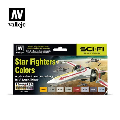 Vallejo Paint 17ml Bottle Star Fighters Sci-Fi Model Air Paint Set (8 Colors)