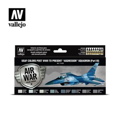 Vallejo Paint 17ml Bottle USAF Post WWII to Present Aggressor Squadron Part 3 Model Air War Paint Set (8 Colors)