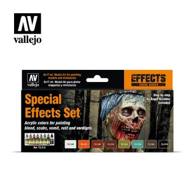 Vallejo Paint 17ml Bottle Special Effects Game Color Paint Set (8 Colors)