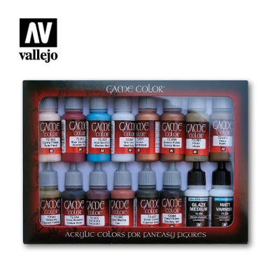 Vallejo Paint 17ml Bottle Specialist Game Color Paint Set (16 Colors)