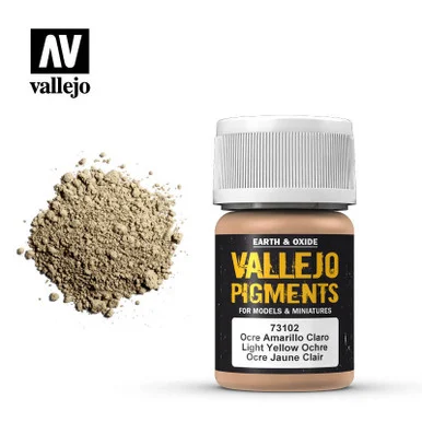 Vallejo 30ml Bottle Light Yellow Ocre Pigment Powder