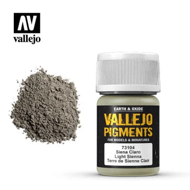 Vallejo 30ml Bottle Light Sienna Pigment Powder