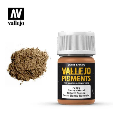 Vallejo 30ml Bottle Natural Sienna Pigment Powder