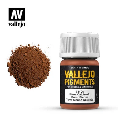 Vallejo 30ml Bottle Burnt Sienna Pigment Powder