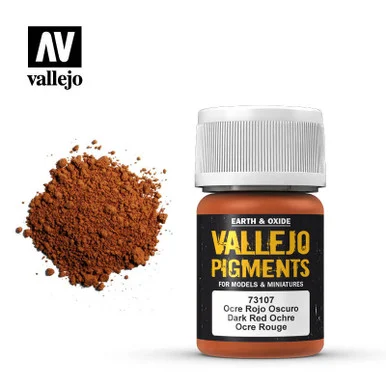 Vallejo 30ml Bottle Dark Red Ocre Pigment Powder
