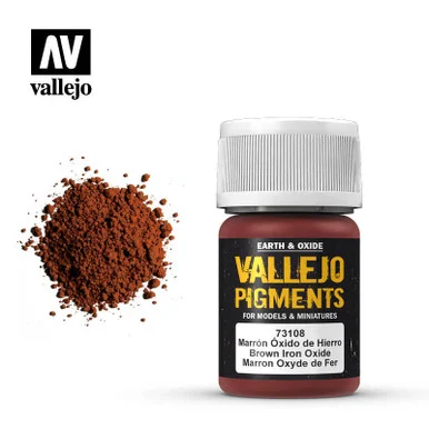 Vallejo 30ml Bottle Brown Iron Oxide Pigment Powder