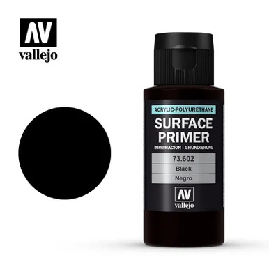 Vallejo Paint 60ml Bottle Black Surface Primer