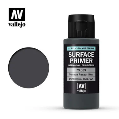 Vallejo Paint 60ml Bottle German Panzer Grey RAL 7021 Surface Primer