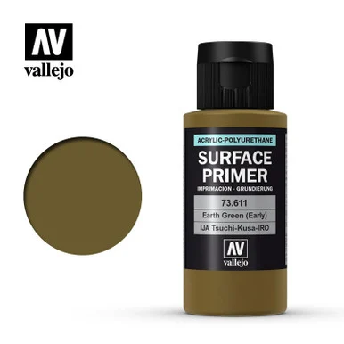 Vallejo Paint 60ml Bottle IJA Earth Green (Early) Surface Primer