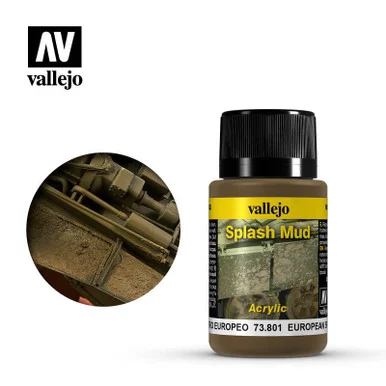 Vallejo 40ml Bottle European Splash Mud Weathering Effect