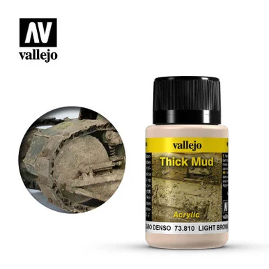 Vallejo 40ml Bottle Light Brown Thick Mud Weathering Effect