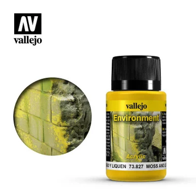 Vallejo 40ml Bottle Moss & Lichen Weathering Effect
