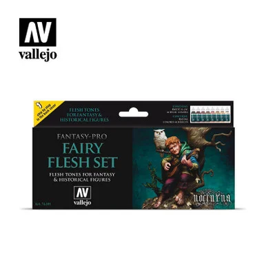Vallejo Paint 17ml Bottle Fairy Flesh Tones Fantasy-Pro Paint Set (8 Colors)