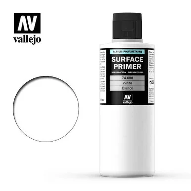 Vallejo Paint 200ml Bottle White Surface Primer