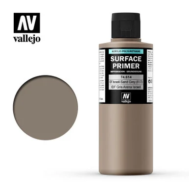 Vallejo Paint 200ml Bottle IDF Israeli Sand Grey FS30372 Surface Primer