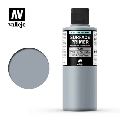 Vallejo Paint 200ml Bottle USN Light Ghost Grey FS36375 Surface Primer