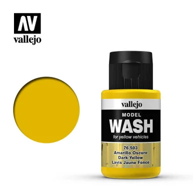 Vallejo Paint 35ml Bottle Dark Yellow Model Wash