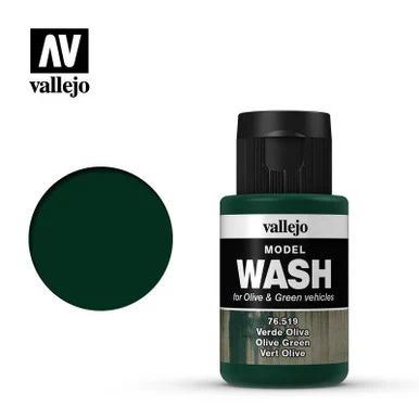 Vallejo Paint 35ml Bottle Olive Green Model Wash