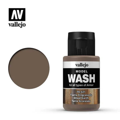 Vallejo Paint 35ml Bottle Oiled Earth Model Wash